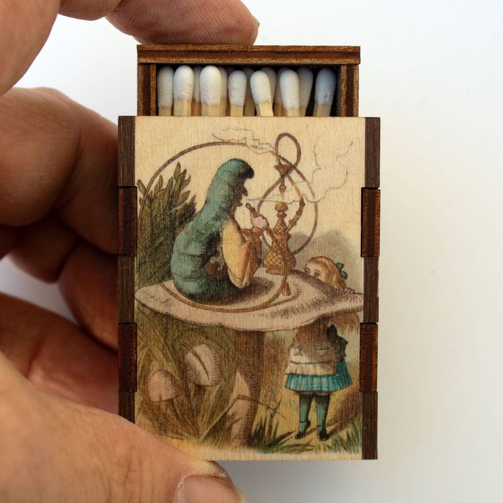 Matches • Alice and the Caterpillar Wooden Matchboxes