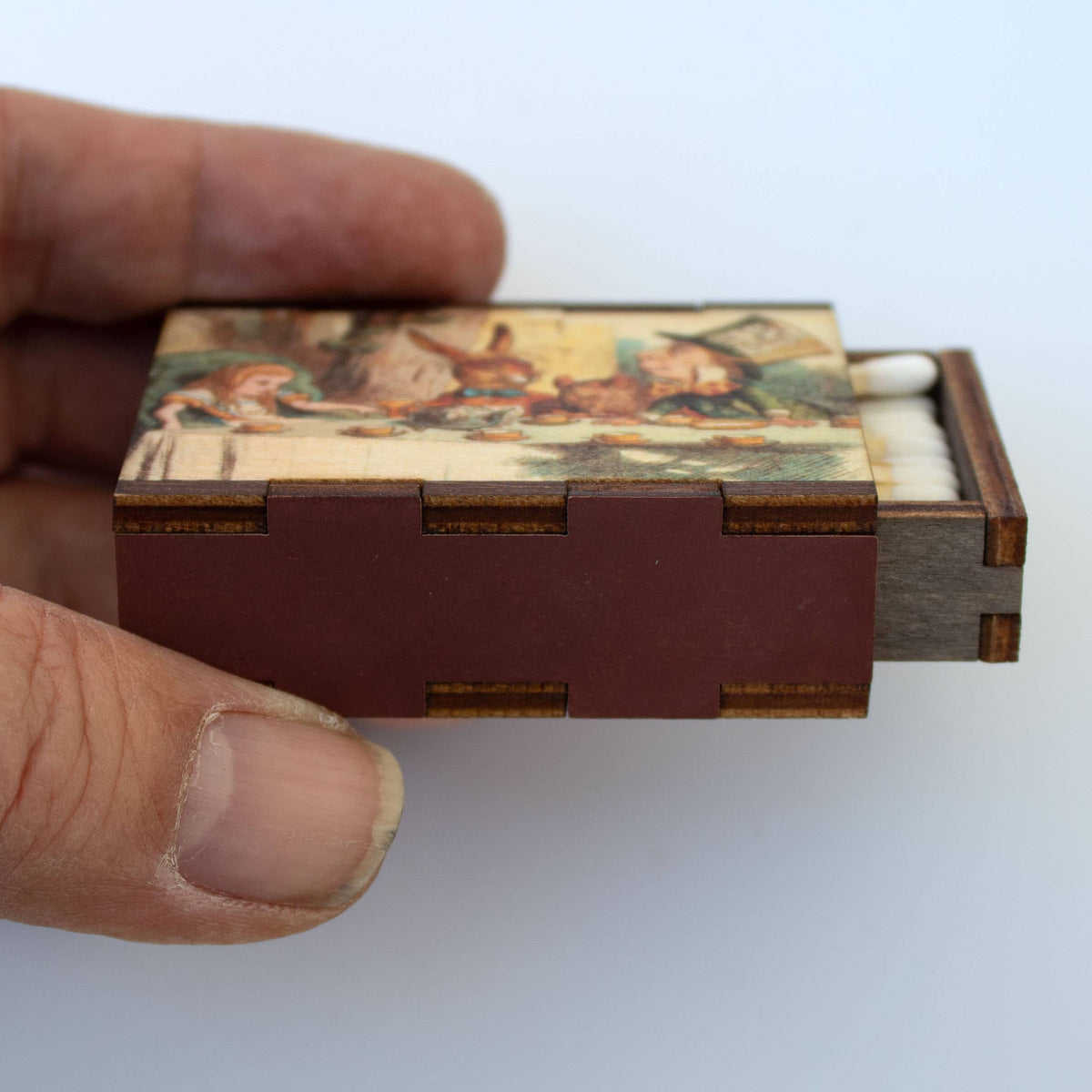 Matches • Alice in Wonderland Tea Party Wooden Matchboxes
