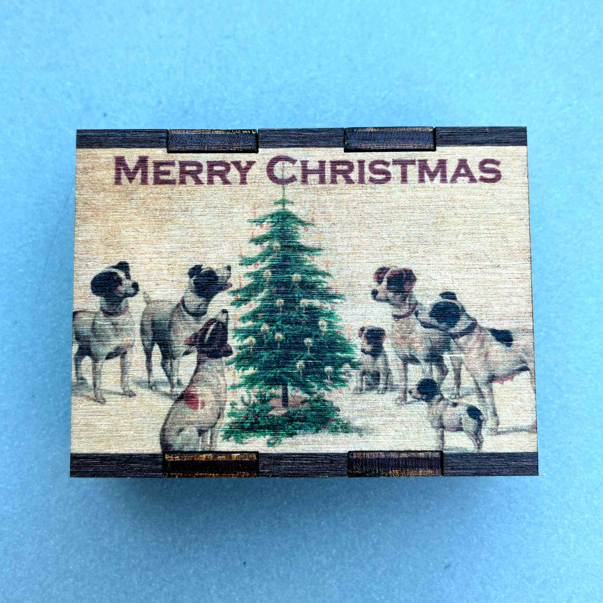 Matches • Christmas Dogs Wooden Matchboxes • Home Decor