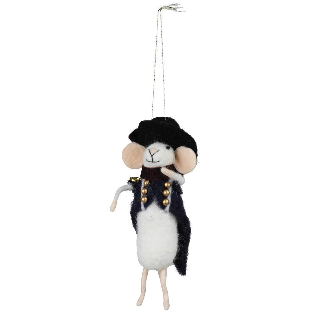 Napoleon Mouse Ornament, Felt