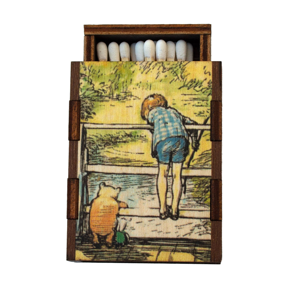 S — Winnie the Pooh – Poohsticks wooden book matchbox