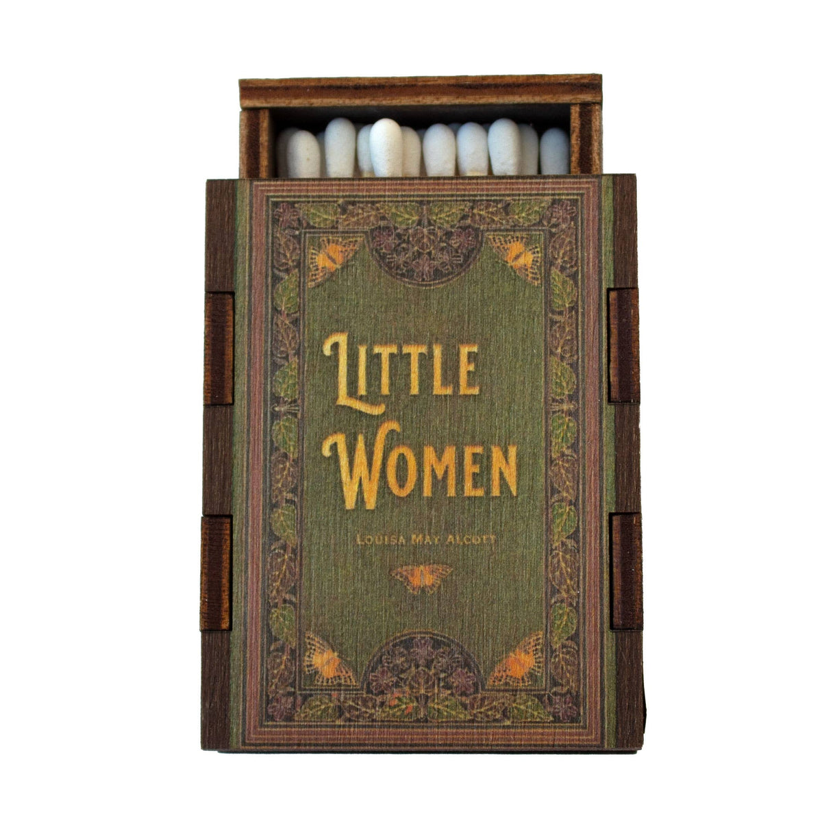 B — Little Women wooden book matchbox