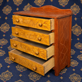 Signed Pops Casey Miniature Chest — Carved Folk Art Dresser