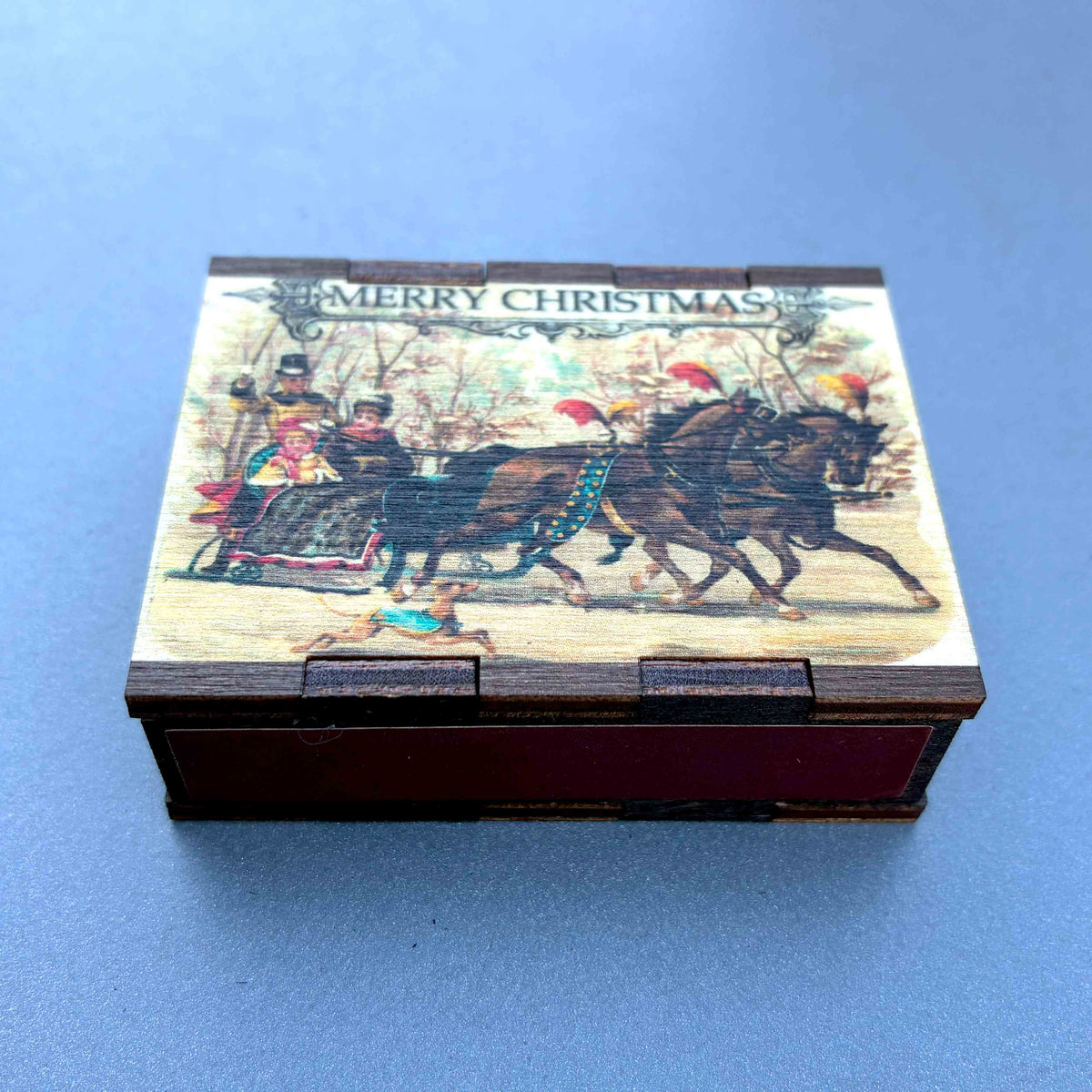Matches • Christmas Sleigh Wooden Matchboxes • Home Decor