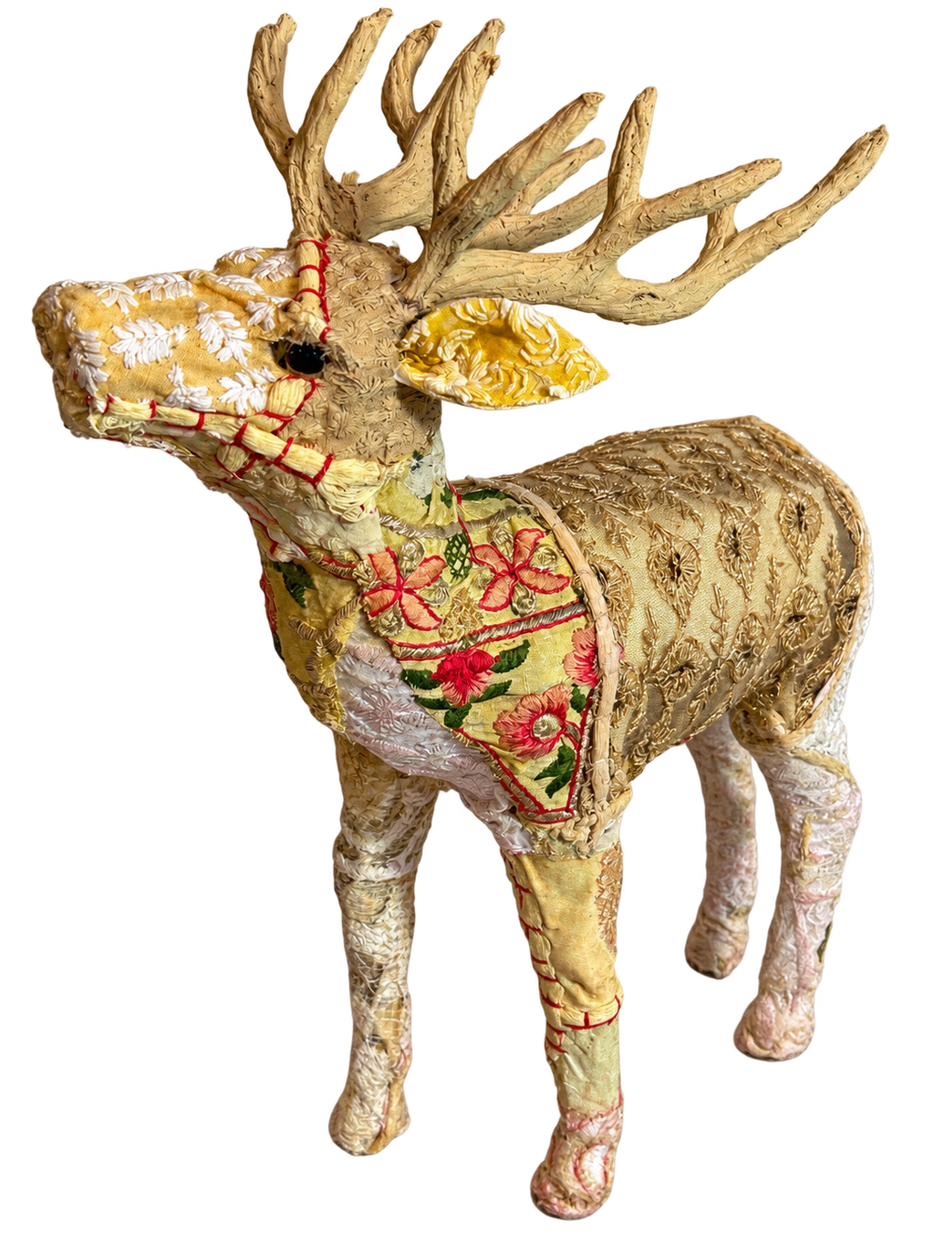 Bavarian Forest Stag Standing  - Sm - Beige Sari