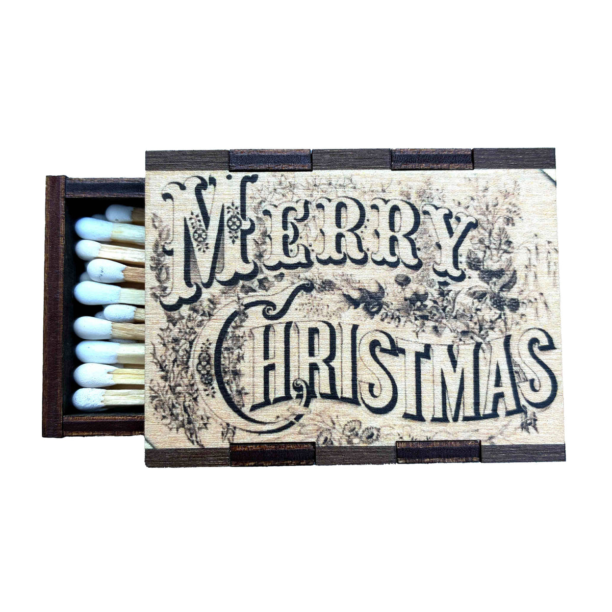 Matches • Merry Christmas Wooden Matchboxes • Homer Decor