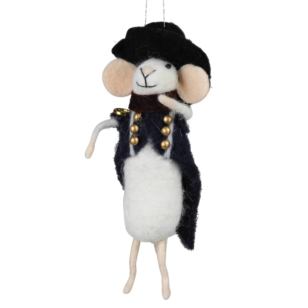 Napoleon Mouse Ornament, Felt