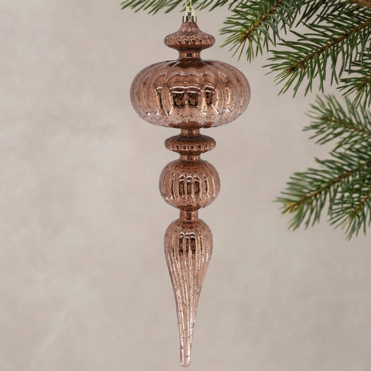 Mercury Finish Grand Plastic Finial 12" - Bronze