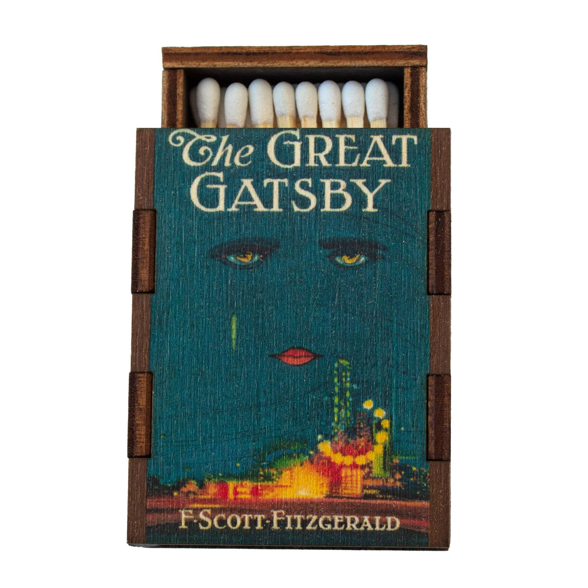 L — The Great Gatsby wooden book matchbox