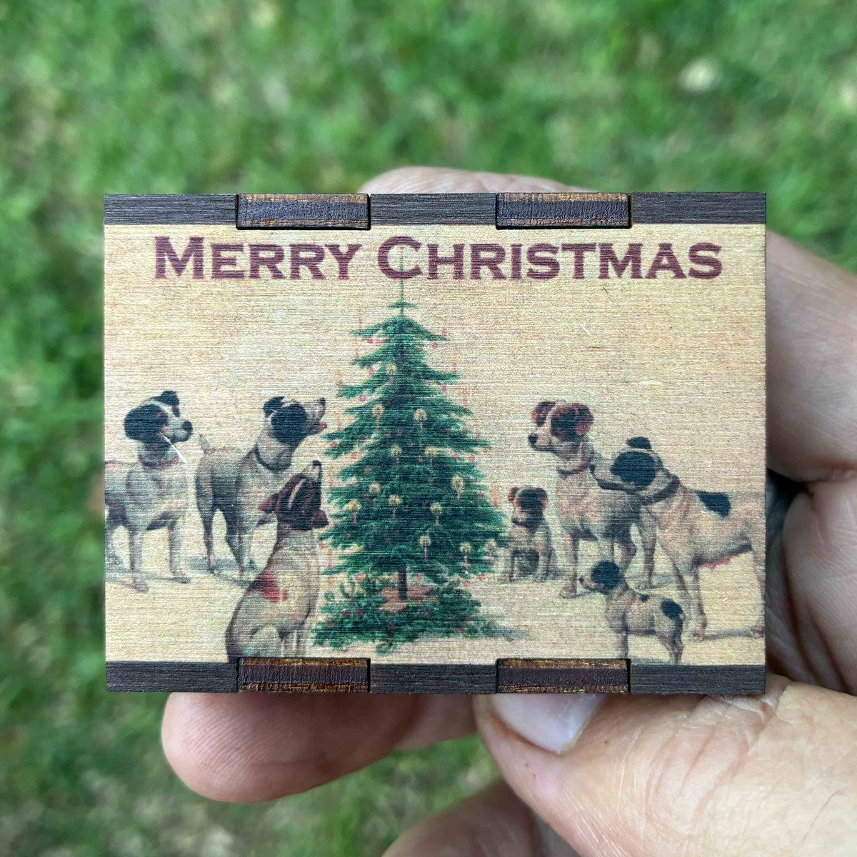 Matches • Christmas Dogs Wooden Matchboxes • Home Decor