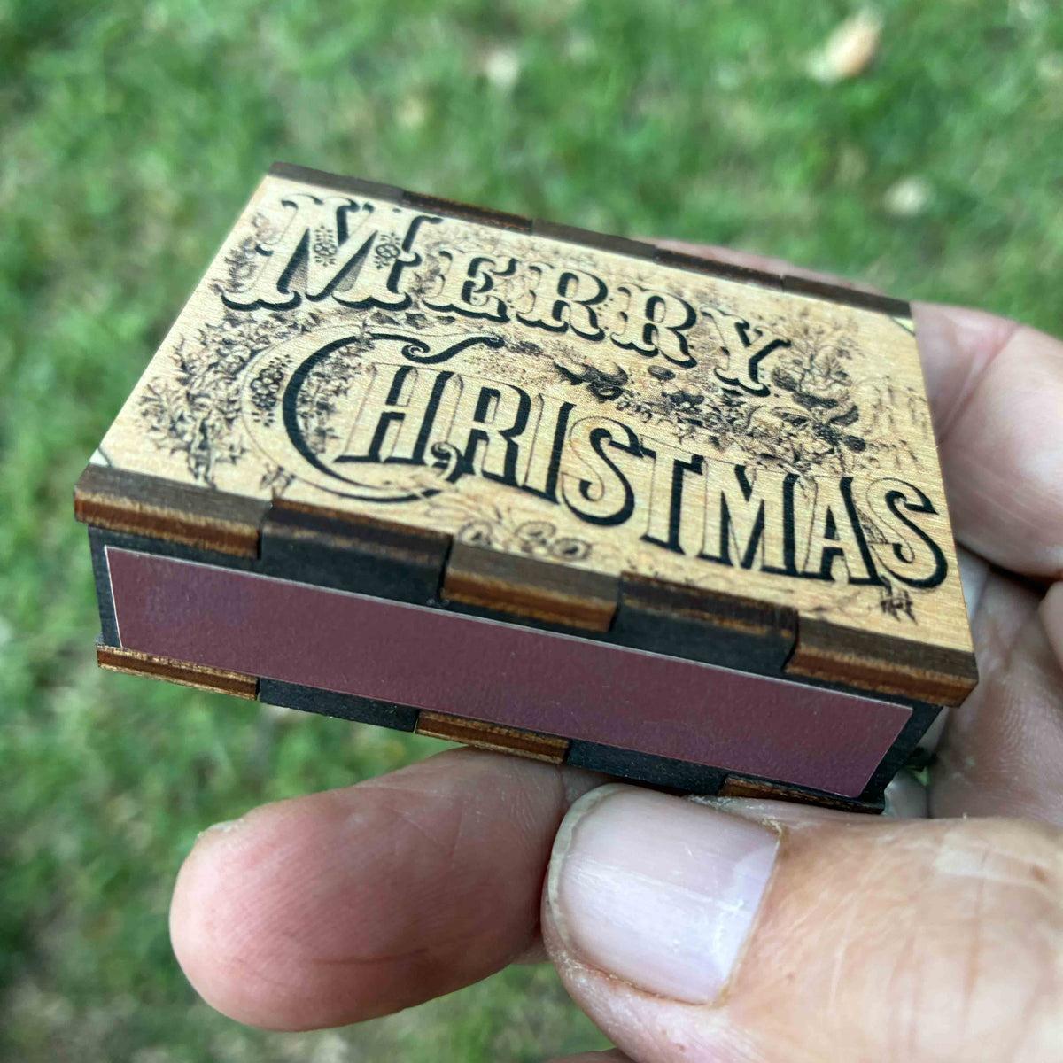 Matches • Merry Christmas Wooden Matchboxes • Homer Decor