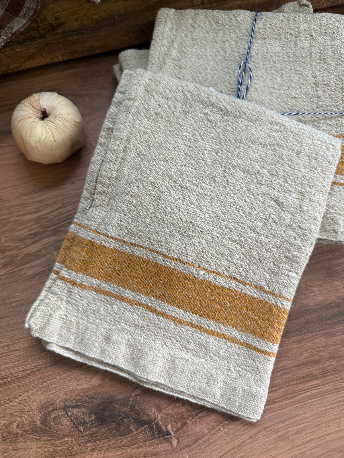 European Vintage-Inspired Linen Kitchen Towels