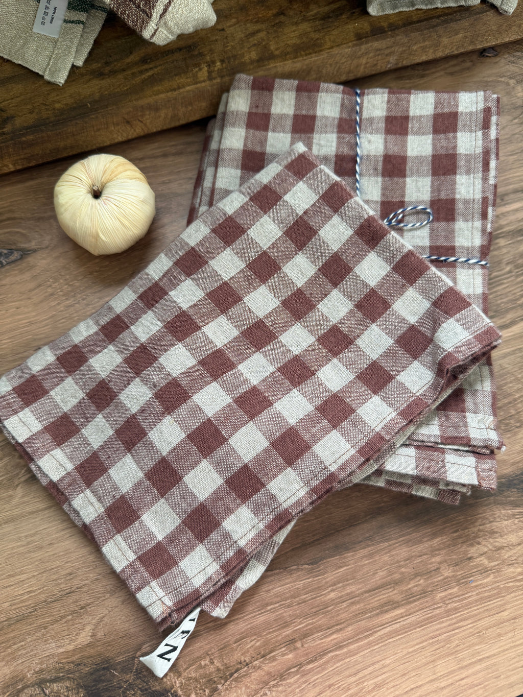 European Vintage-Inspired Linen Kitchen Towels