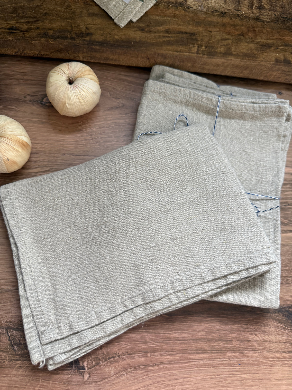 European Vintage-Inspired Linen Kitchen Towels