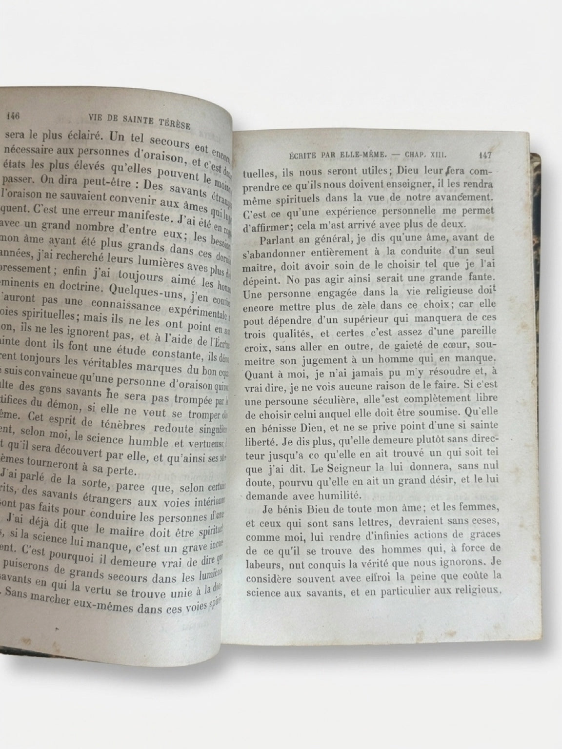 Antique French Leather-Bound “Œuvres de Sainte Thérèse” | 3-Volume Set | Paris, 1884–1885