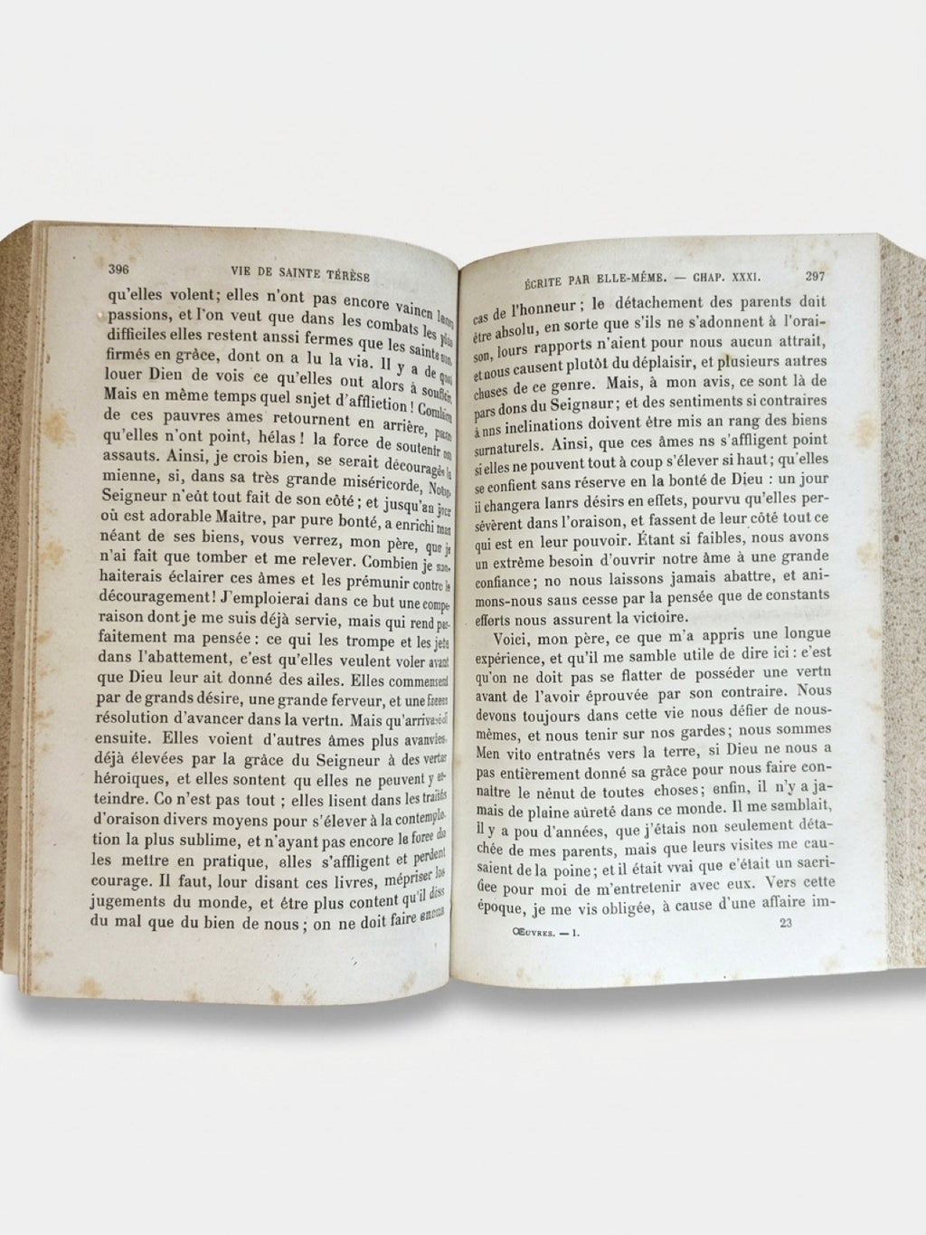 Antique French Leather-Bound “Œuvres de Sainte Thérèse” | 3-Volume Set | Paris, 1884–1885