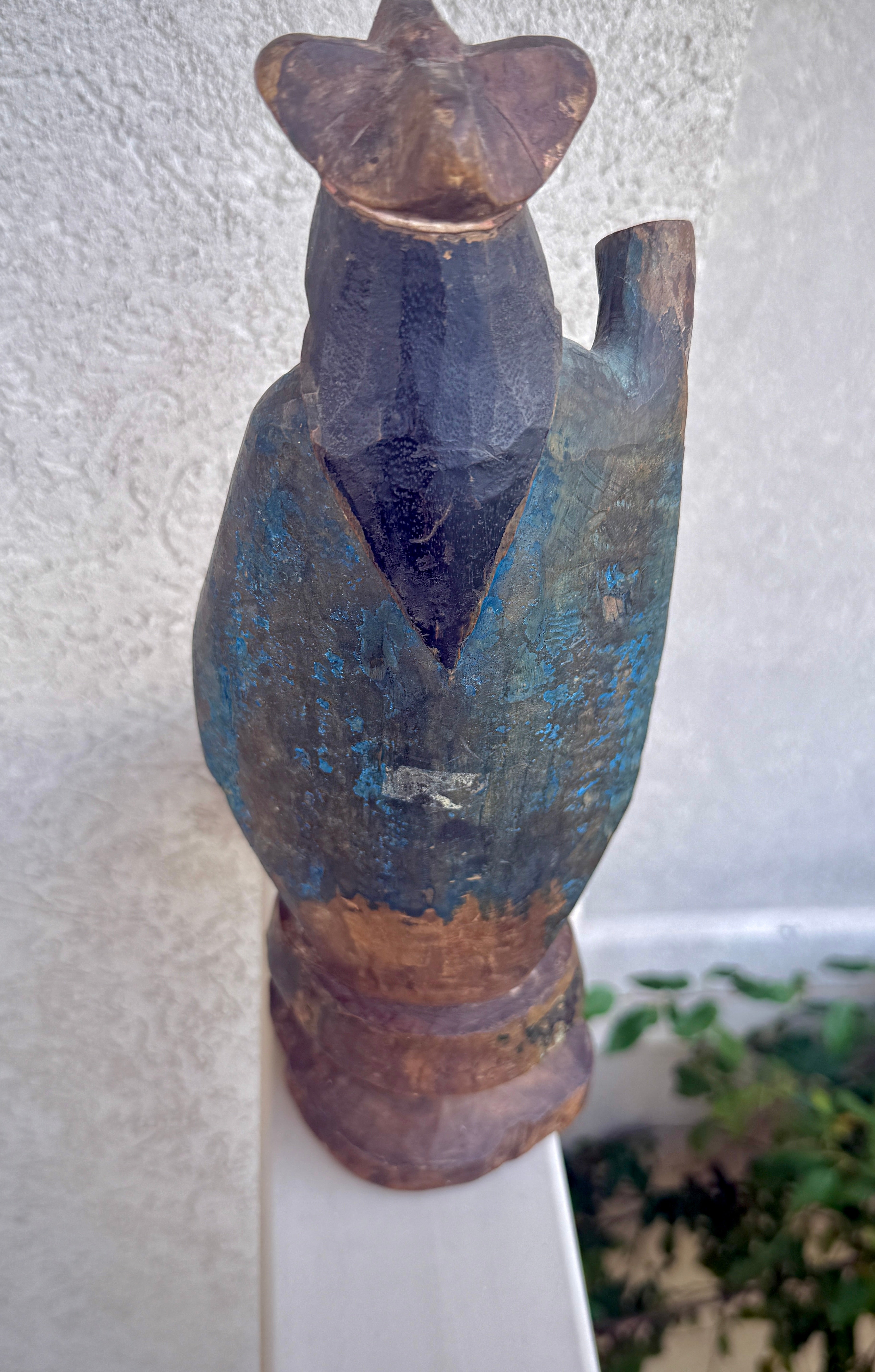 18th–19th Century Hand-Carved Polychrome Santo, Possibly St. John