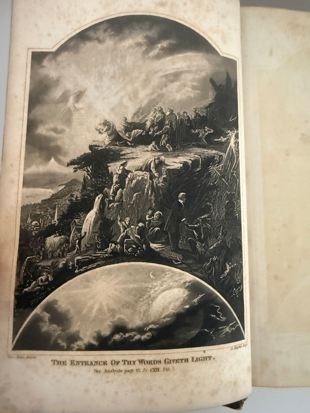 1873 Hitchcock's New and Complete Analysis of the Holy Bible | Full Leather Family Bible with Steel Engravings & Maps
