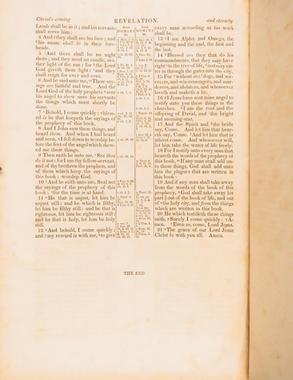 1854 Holy Bible | American Bible Society King James Version | Full Leather Family Bible