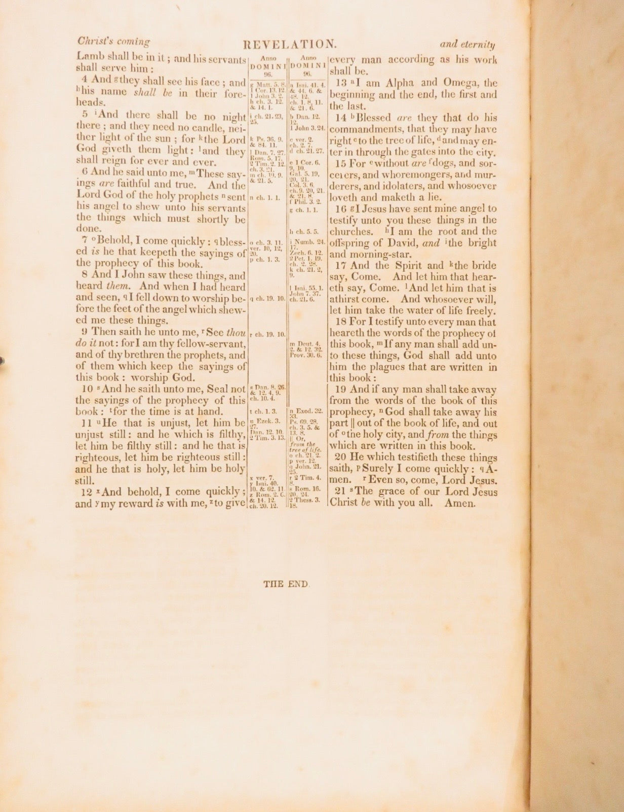 1854 Holy Bible | American Bible Society King James Version | Full Leather Family Bible
