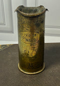 Antique French WWI 37mm Trench Art Shell Casing Vase Vive Le Pinard Engraved
