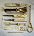 Hand-Carved Bone Art & Utility Tool Collection | WWII-Era Military Provenance