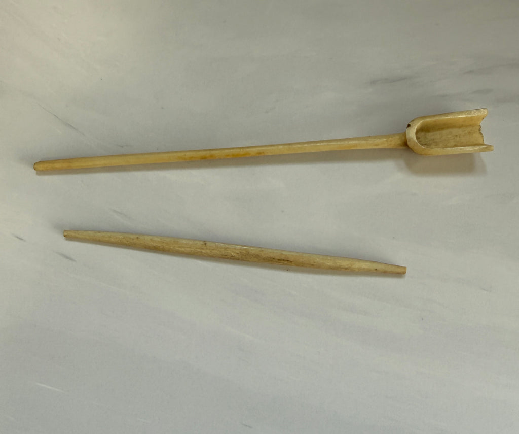 Hand-Carved Bone Art & Utility Tool Collection | WWII-Era Military Provenance