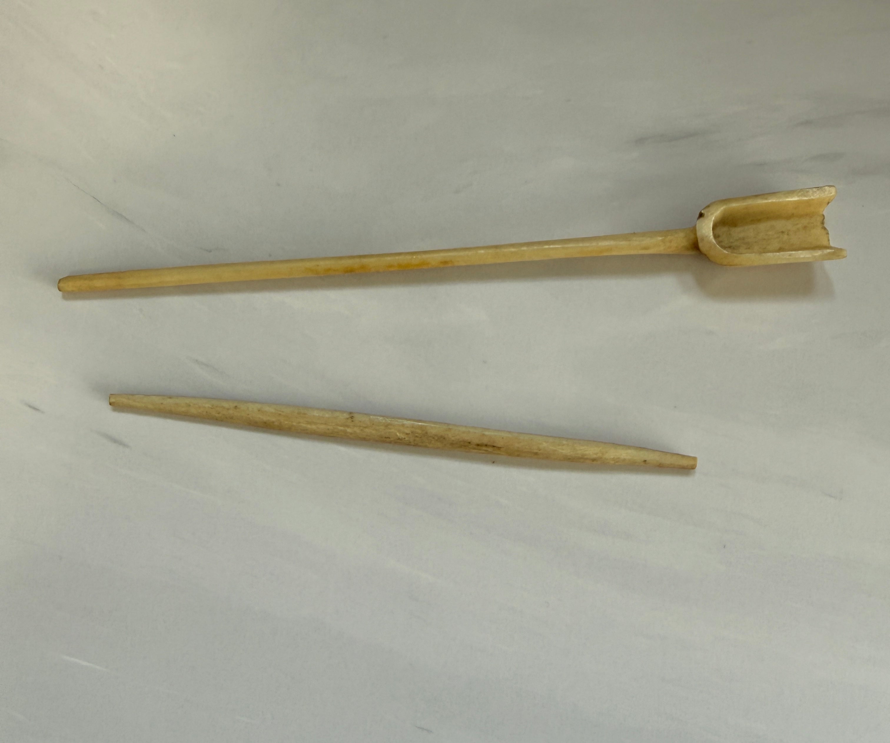 Hand-Carved Bone Art & Utility Tool Collection | WWII-Era Military Provenance