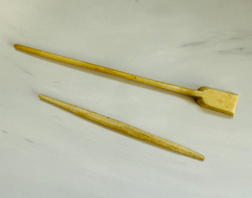 Hand-Carved Bone Art & Utility Tool Collection | WWII-Era Military Provenance