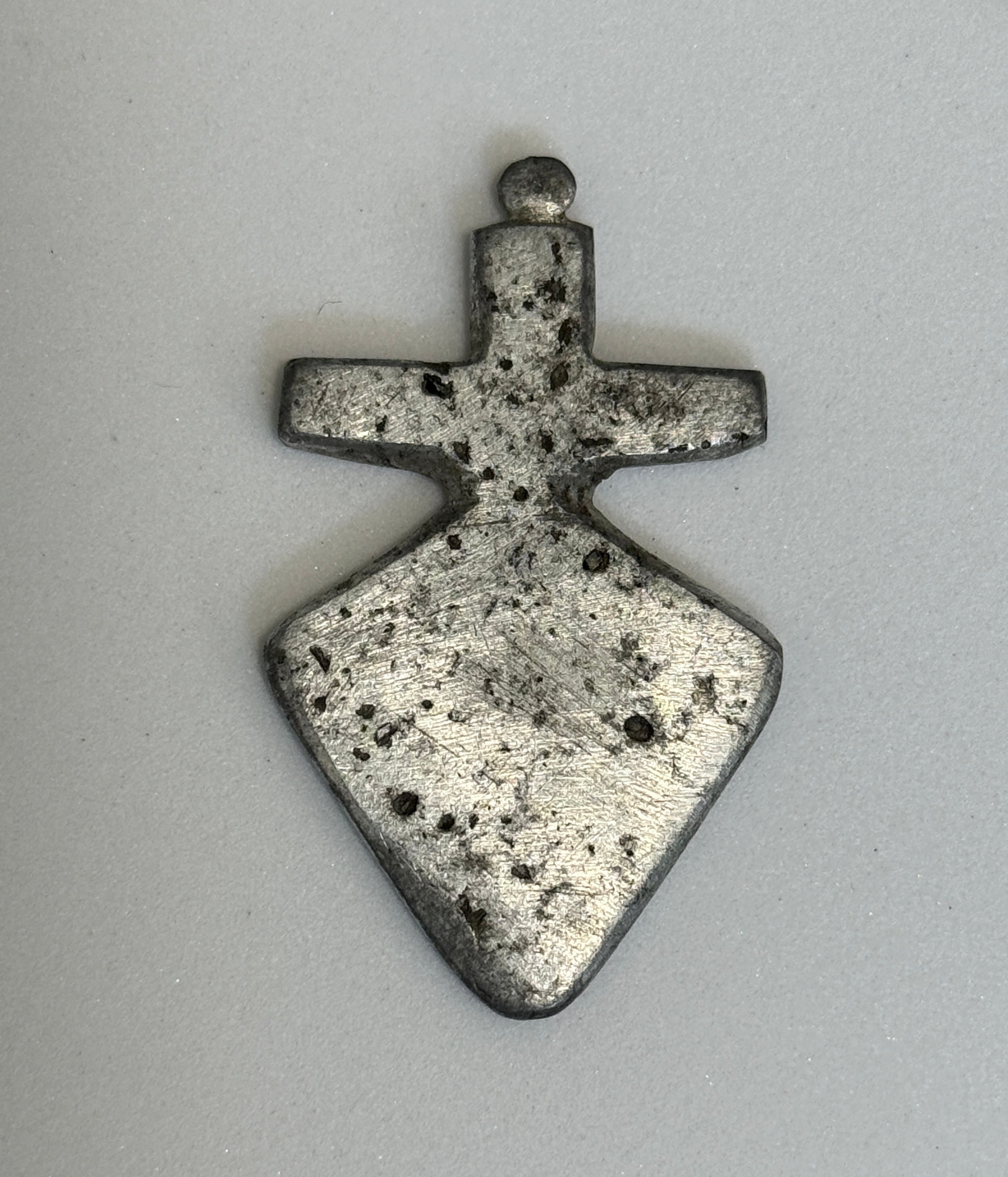 WWI Trench Art Aluminum Pendant – "Betty" Personalized Souvenir From the Trenches "DADA"