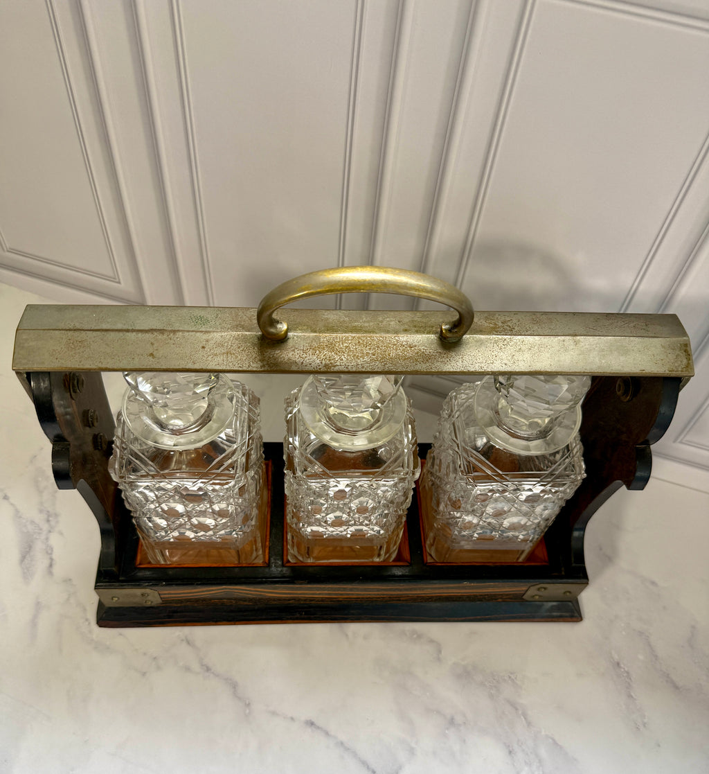 Antique Betjemann’s Patent Three-Bottle Tantalus | London