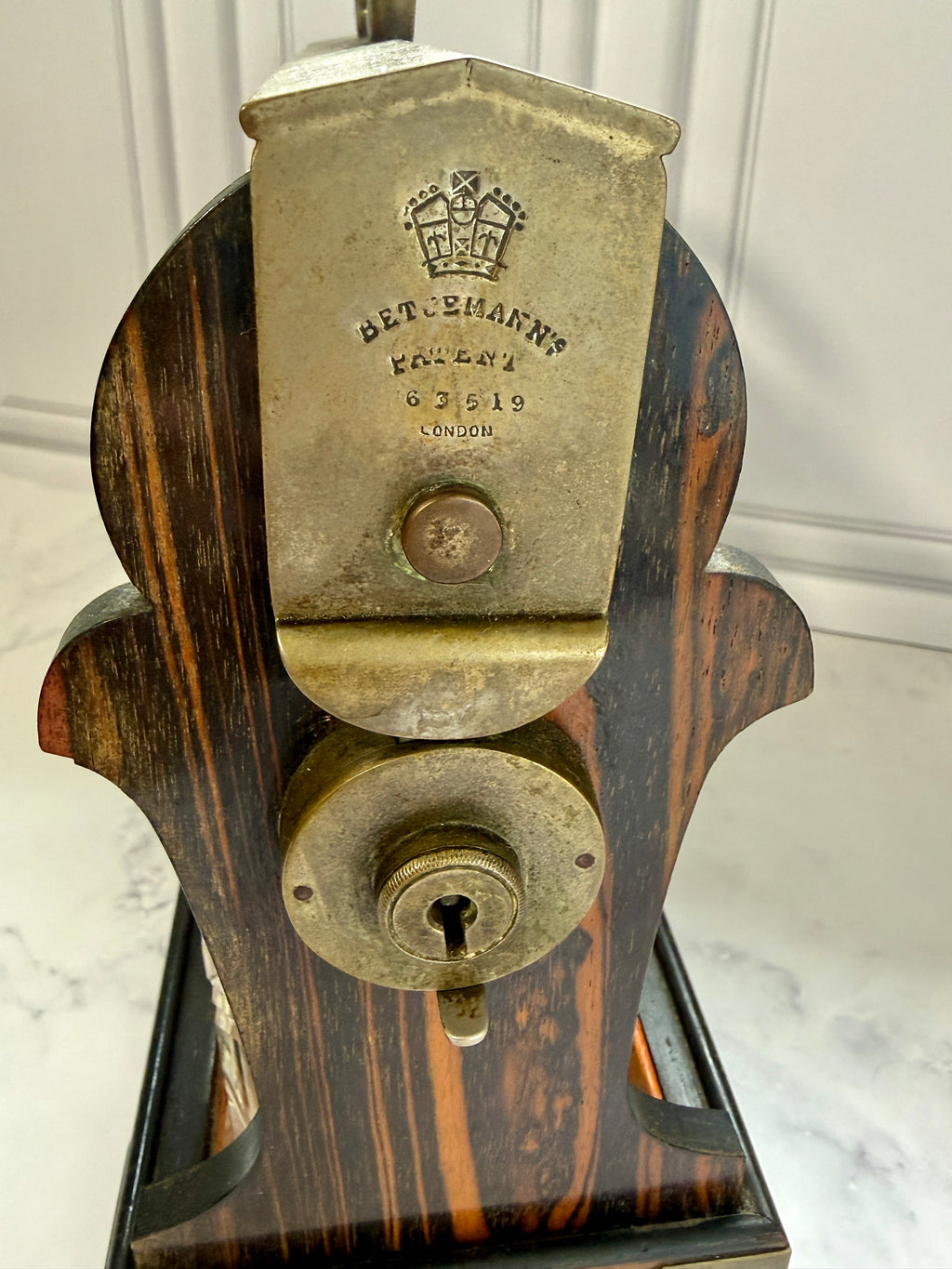 Antique Betjemann’s Patent Three-Bottle Tantalus | London