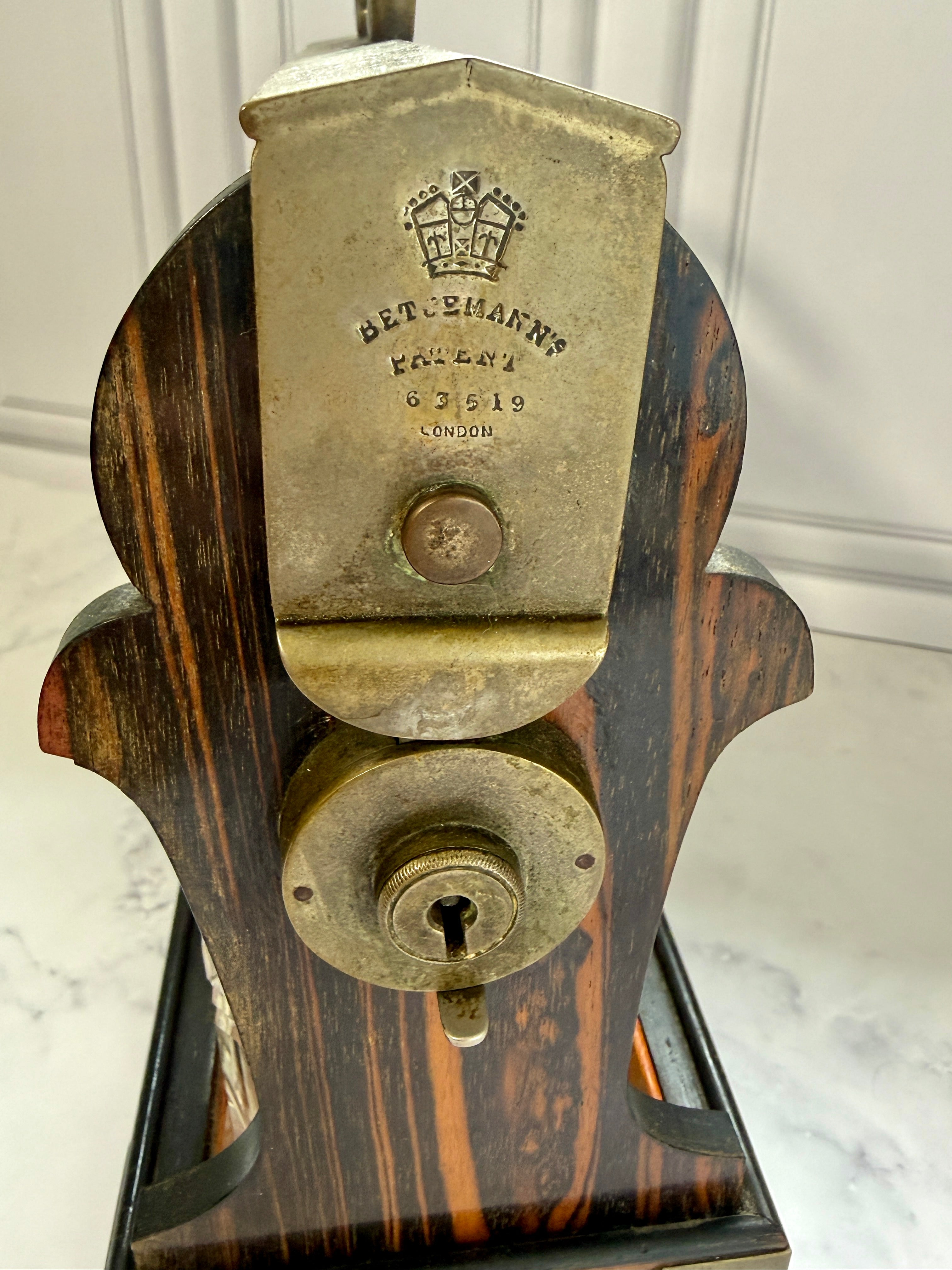 Antique Betjemann’s Patent Three-Bottle Tantalus | London