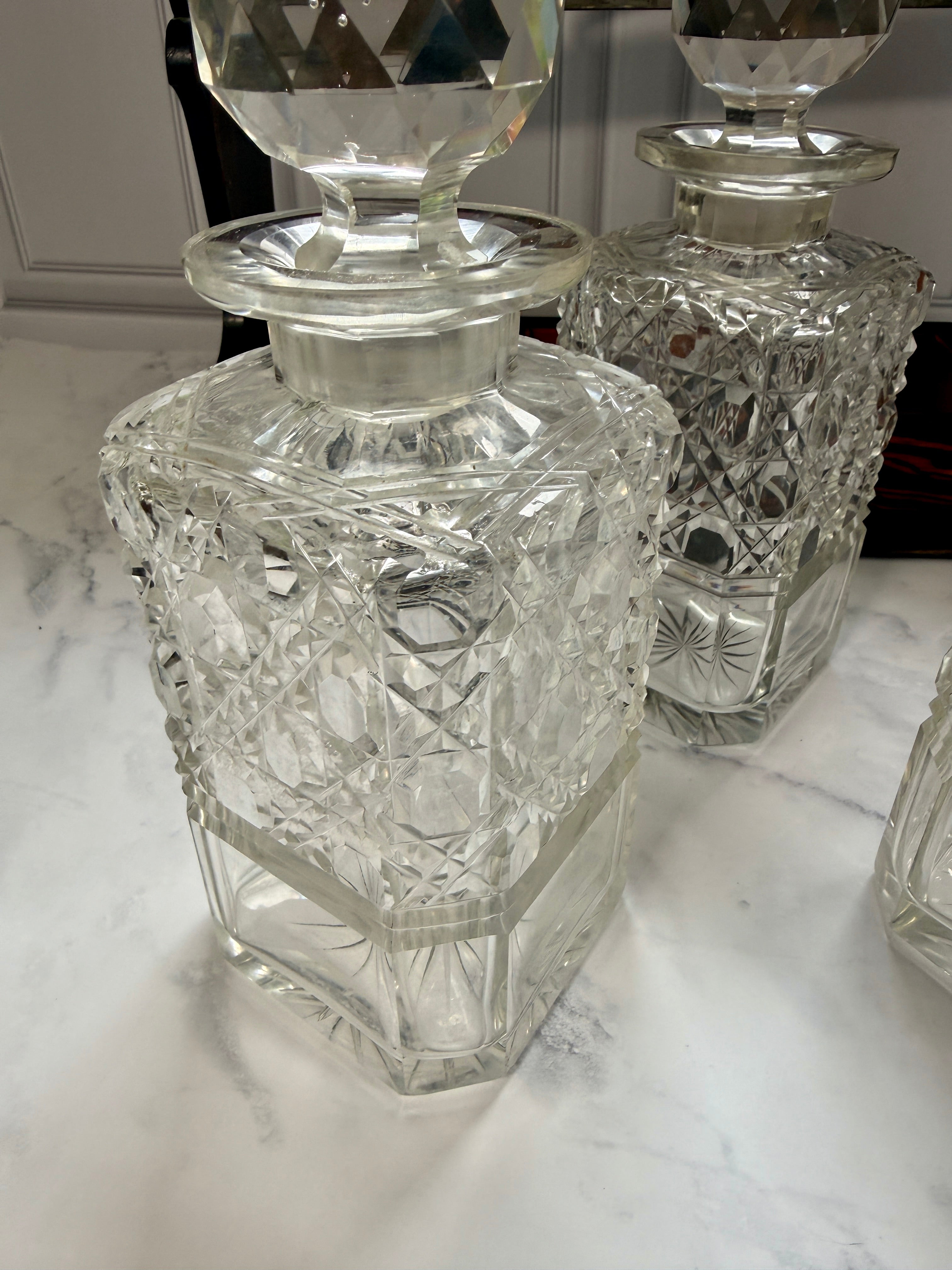 Antique Betjemann’s Patent Three-Bottle Tantalus | London
