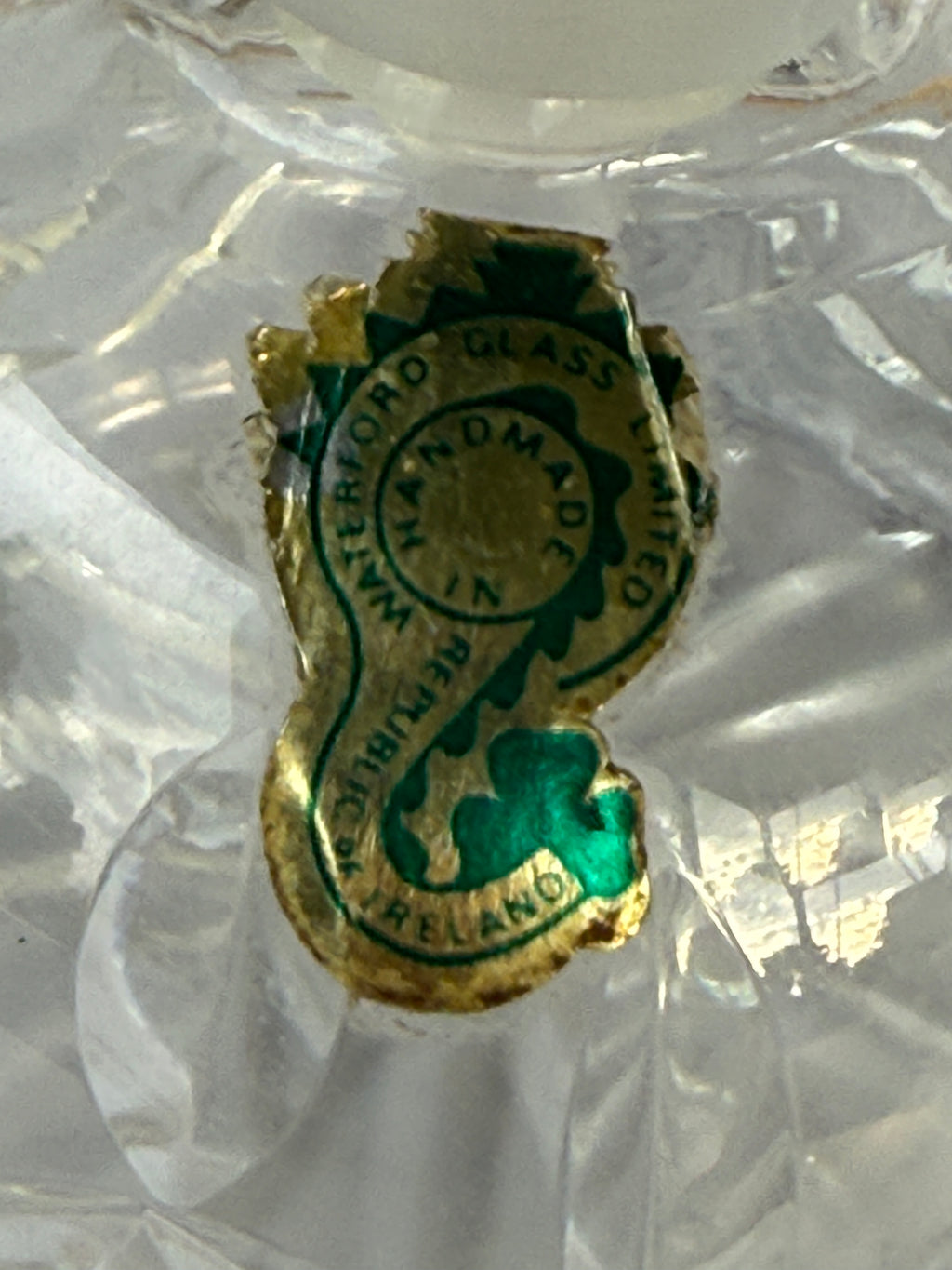 Vintage Waterford Crystal Perfume Bottle with Stopper – Original Ireland Label