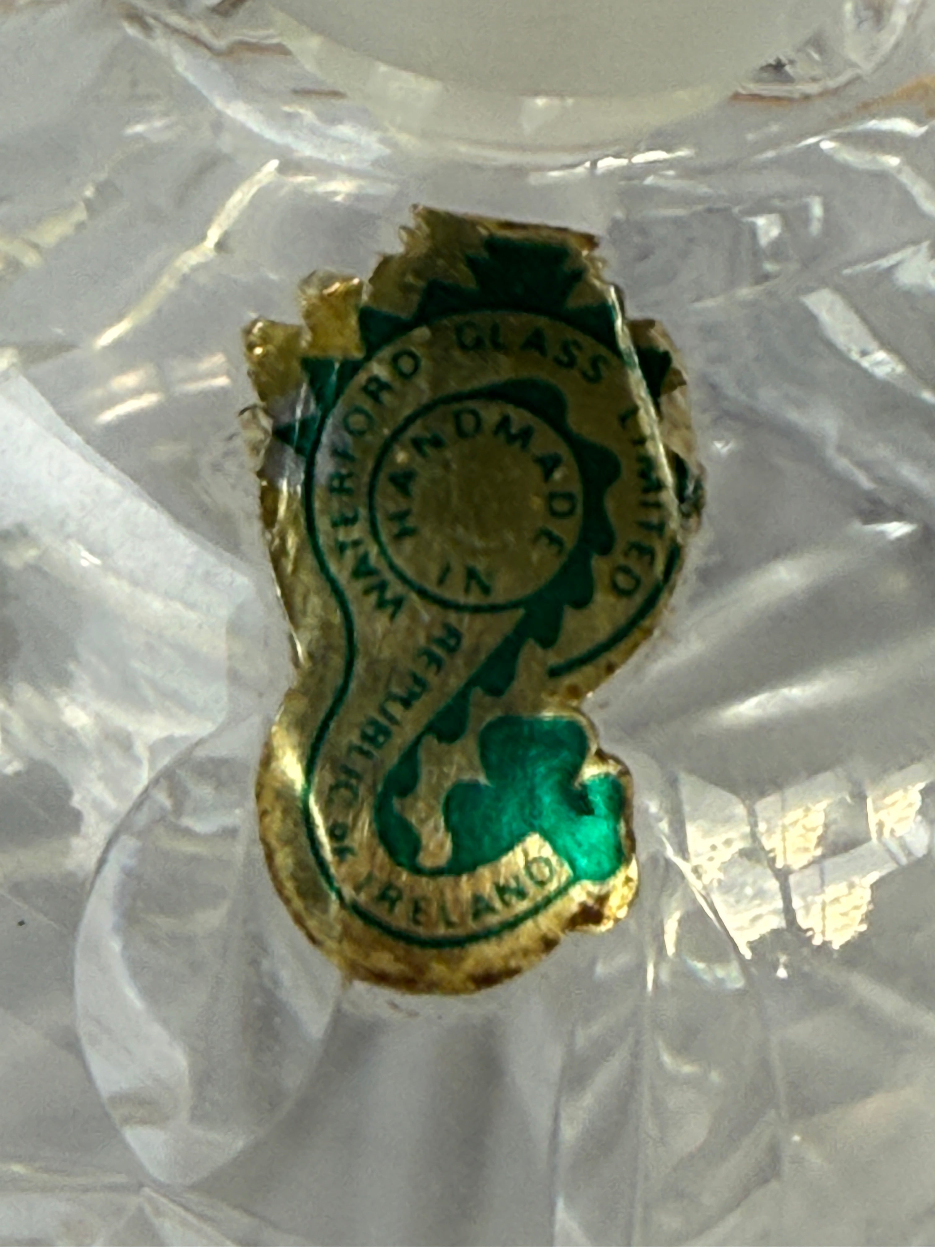 Vintage Waterford Crystal Perfume Bottle with Stopper – Original Ireland Label