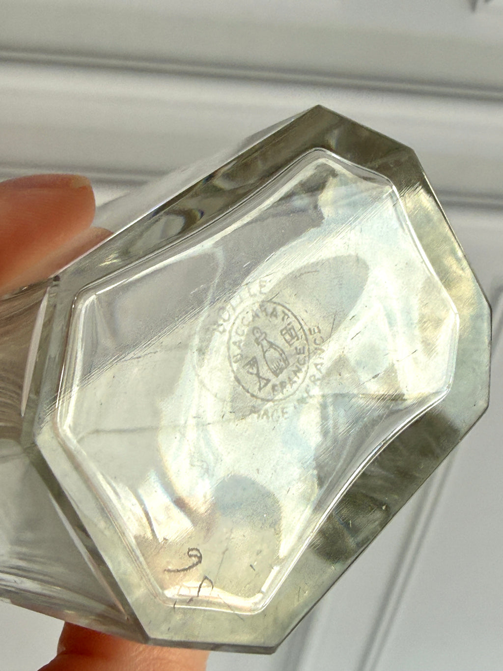 Vintage Baccarat France Crystal Perfume Bottle with Stopper