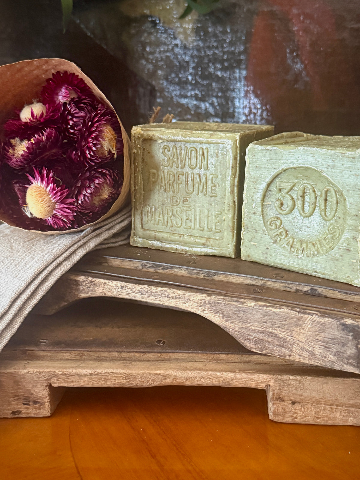 Authentic French Marseille Large Cube Soap 300g (10.5 oz)