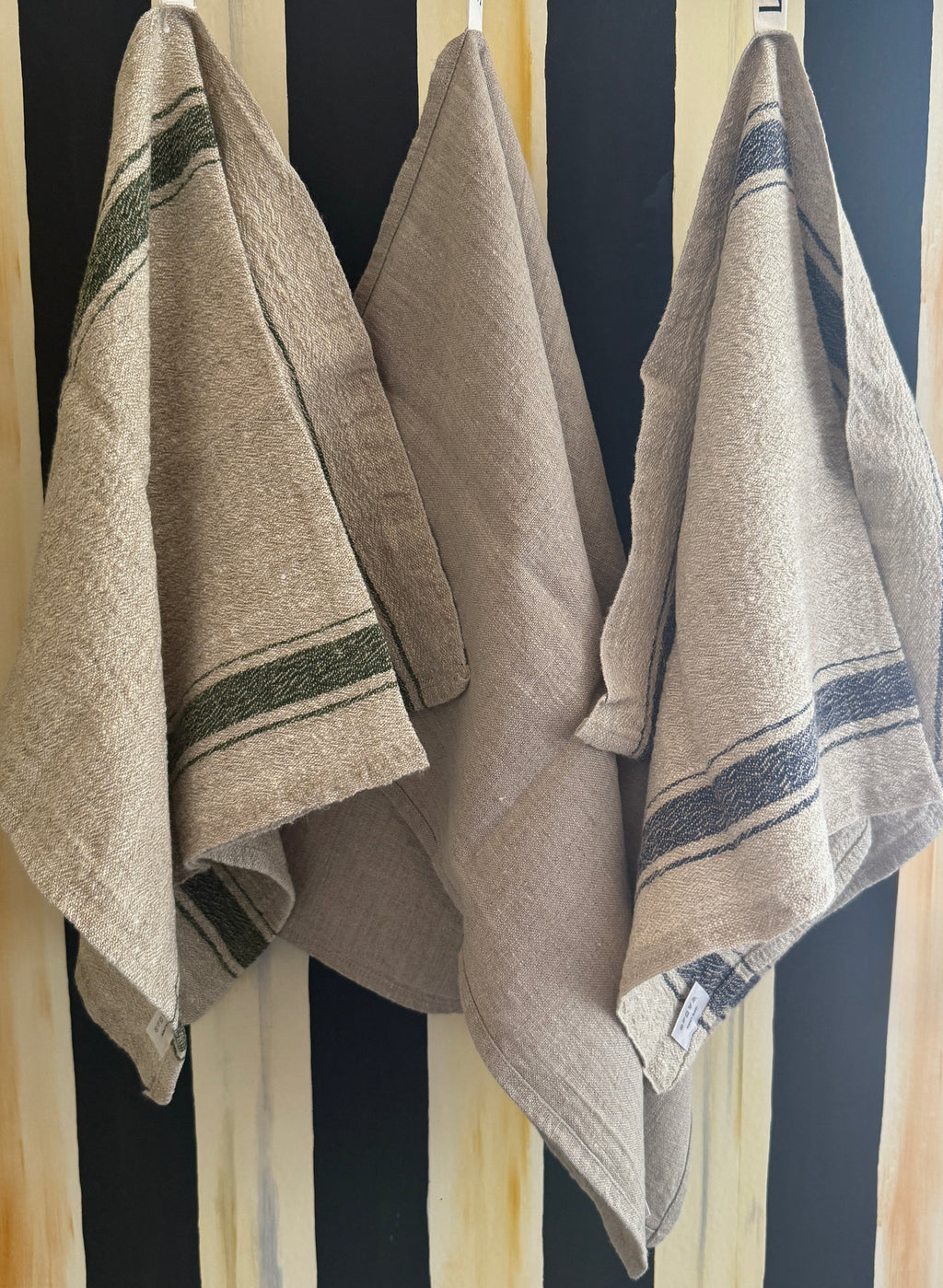 European Vintage-Inspired Linen Kitchen Towels