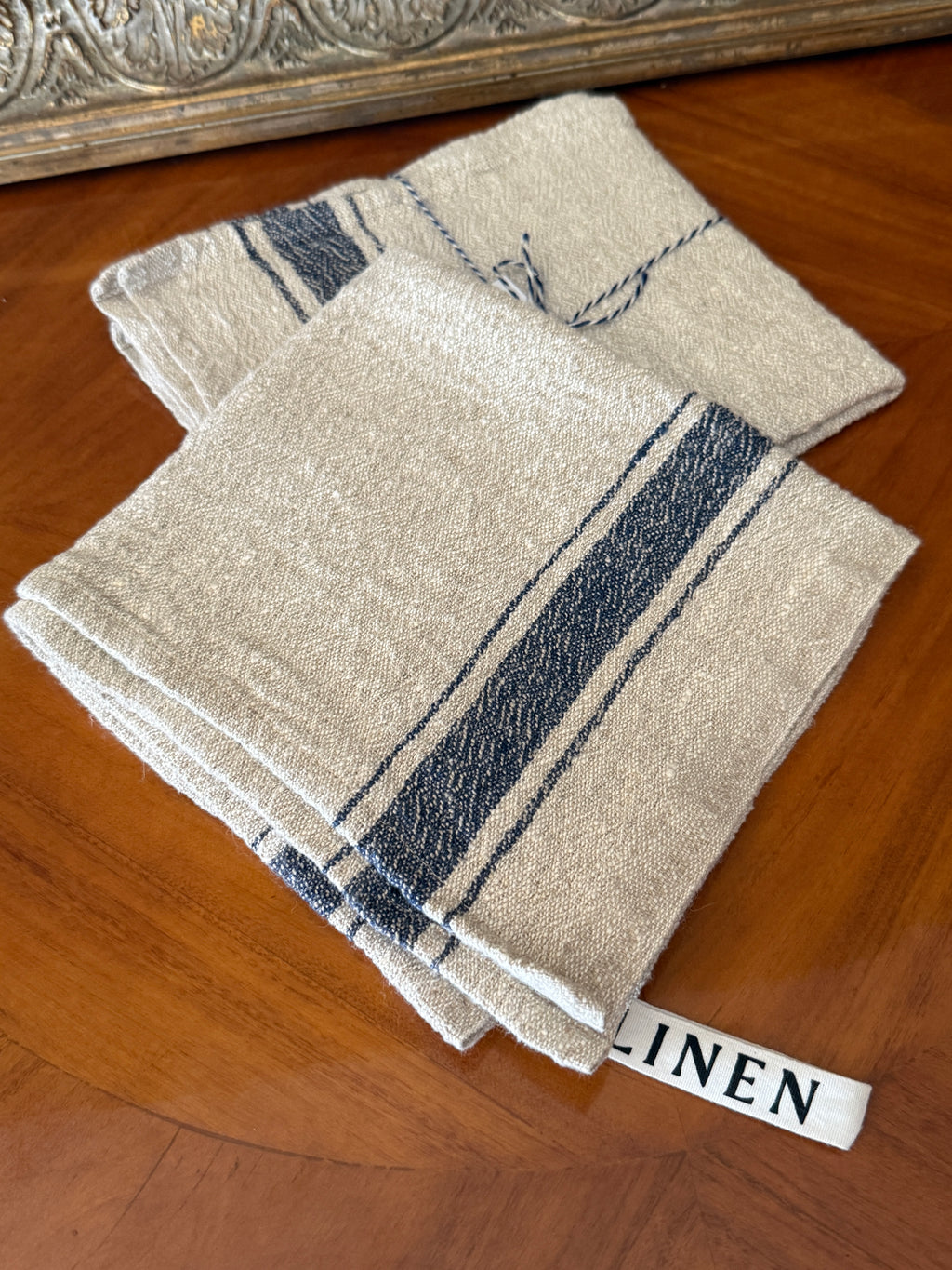 European Vintage-Inspired Linen Kitchen Towels