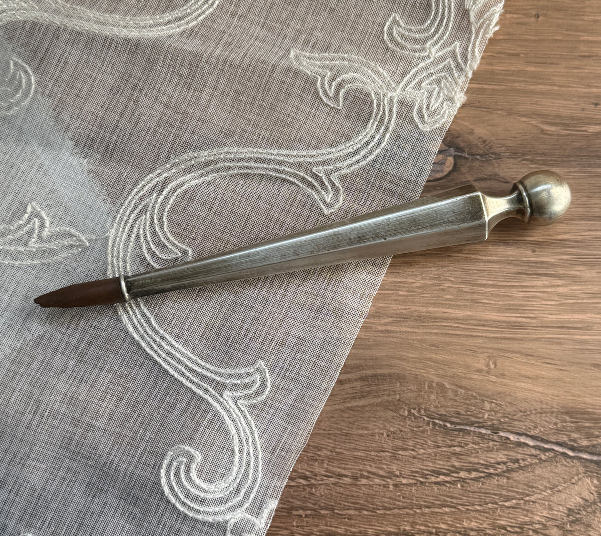Antique Sterling Silver Parasol Handle – (A)