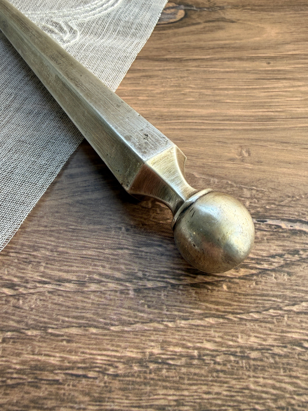 Antique Sterling Silver Parasol Handle – (A)