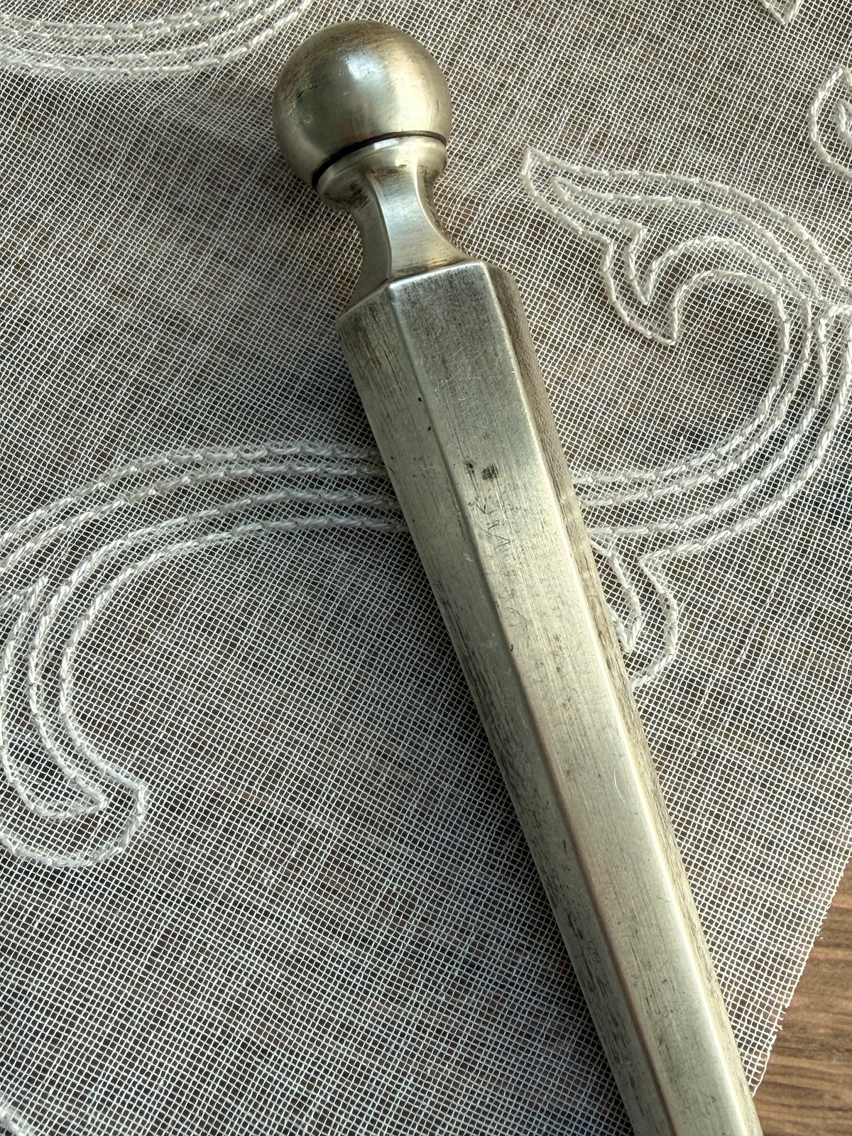 Antique Sterling Silver Parasol Handle – (B)