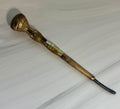 Antique Mother-of-Pearl Parasol Handle with Ornate Gilt-Tone Metalwork – A7