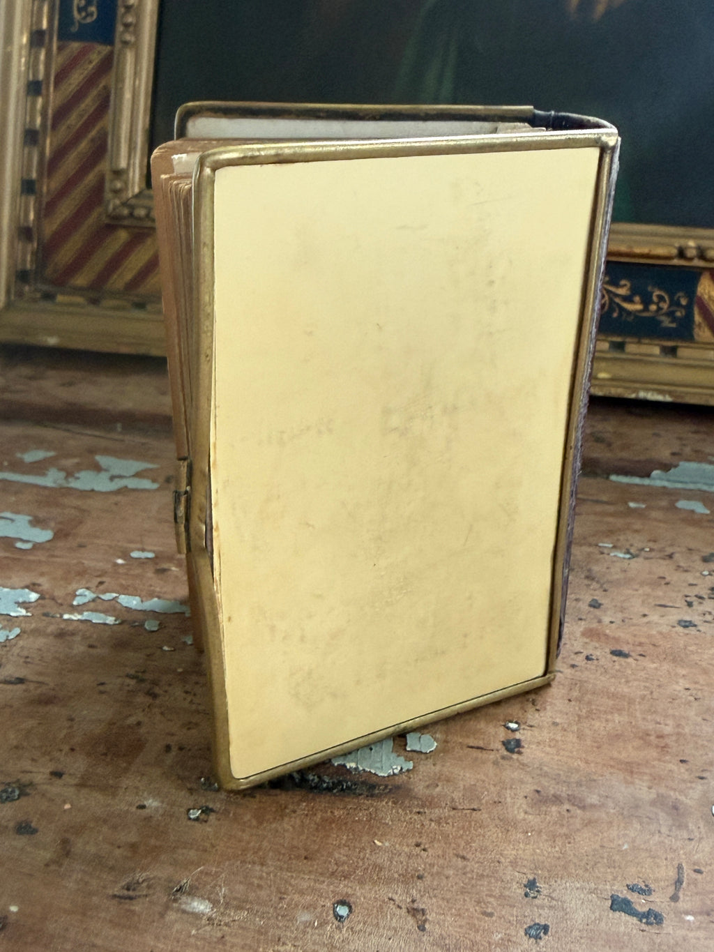 Czech Catholic Prayer Book with Ornate Cover & Tucked-In Keepsakes