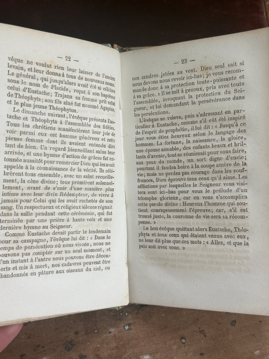 1876 Eustache by Christophe Schmid | French Green & Gilt Cartonnage Book | Free US Shipping
