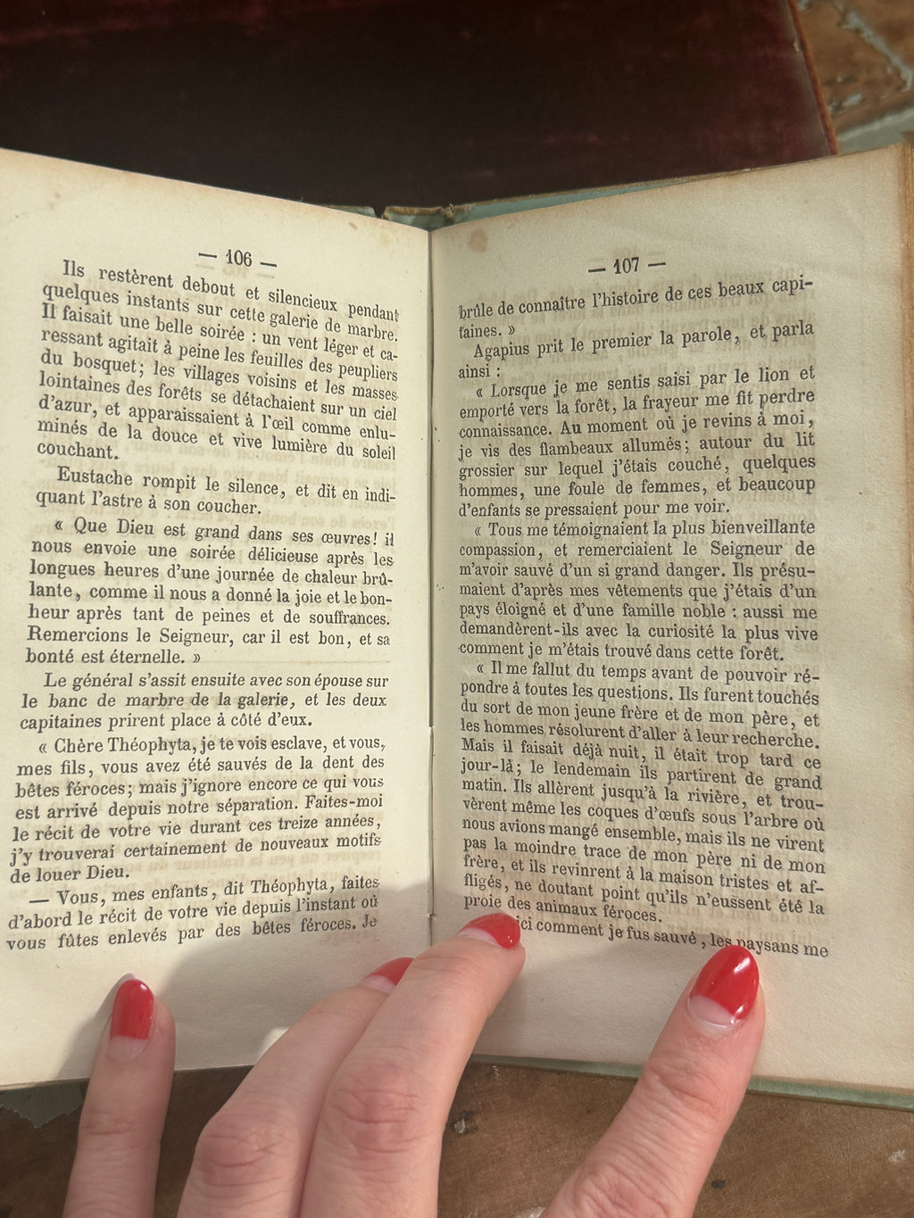 1876 Eustache by Christophe Schmid | French Green & Gilt Cartonnage Book | Free US Shipping