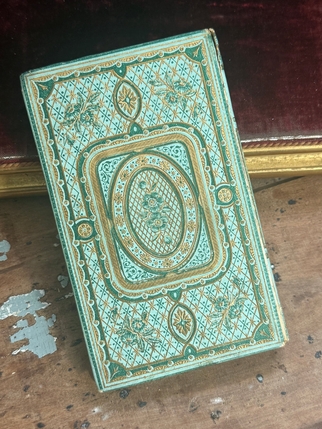 1876 Eustache by Christophe Schmid | French Green & Gilt Cartonnage Book | Free US Shipping