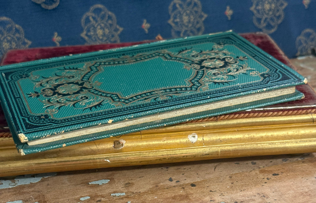 1880 Vie du chanoine Schmid | French Green & Gilt Cartonnage Book | Free US Shipping