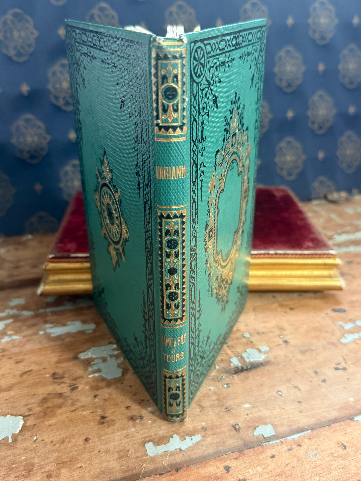 Marianne ou Le Dévouement | 1874 French Decorative Book | Free US Shipping
